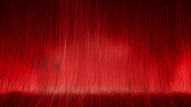 Red black grunge horror creepy abstract texture with dark streaks and shadow, dark vertical lines and glowing red haze for eerie background and atmospheric depth