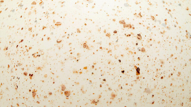 Natural speckled eggshell texture close-up, high resolution beige background with brown flecks. Organic mottled surface for minimalist design, rustic branding, food photography, or creative art