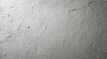 Obraz premium High-resolution white plaster wall texture with rustic distressed finish. Versatile architectural surface for modern interior design, minimalist backgrounds, photography backdrops, or creative