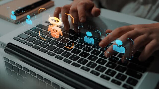 AI is selected to replace human employees, illustrating automation and workforce transformation driven by artificial intelligence in digital operations Marrow