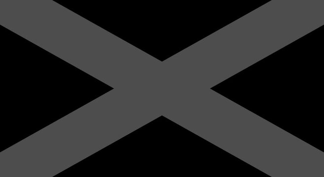 Abstract gray x shape motion on animation black background minimalist