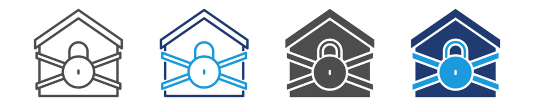 foreclosure icon set multiple style