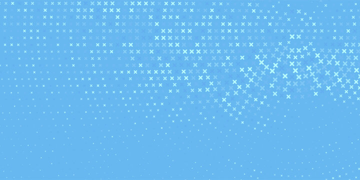 Abstract Light Blue Medical Background with Math Grid and Cross Pattern. Clean, sterile template for pharma UI, presentations, or healthcare interfaces. Eps10