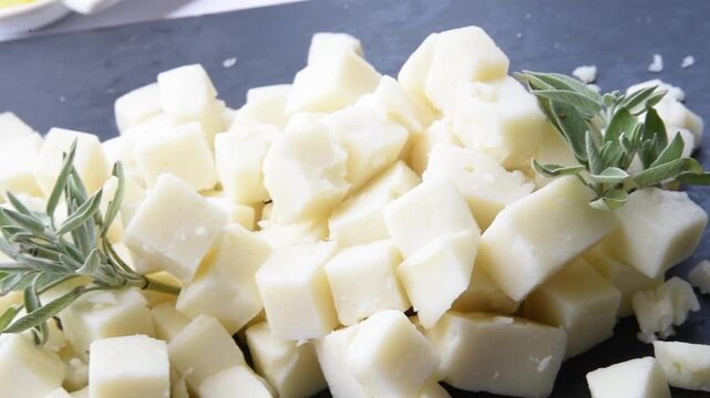 Gourmet Cheese Board Close Up &ndash; Luxury Charcuterie Platter Video