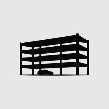 black silhouette of a bull in a corral