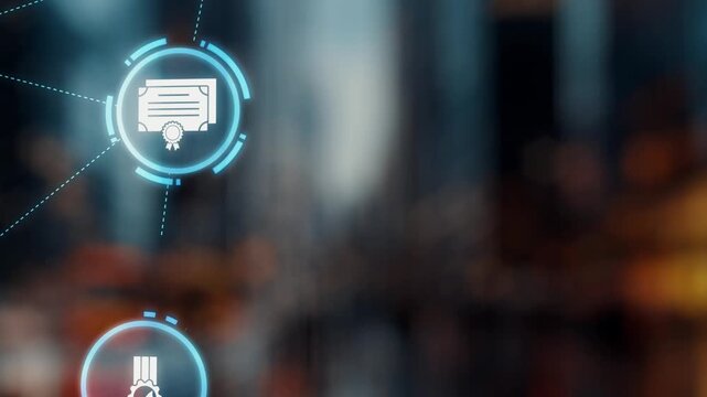 Quality approval and certification icons showing verified badge, standard check, award, trophy, inspection, rating, quality management, guarantee, trust, and compliance. Gist