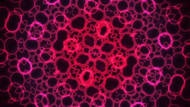 Neurons and cells under microscope.