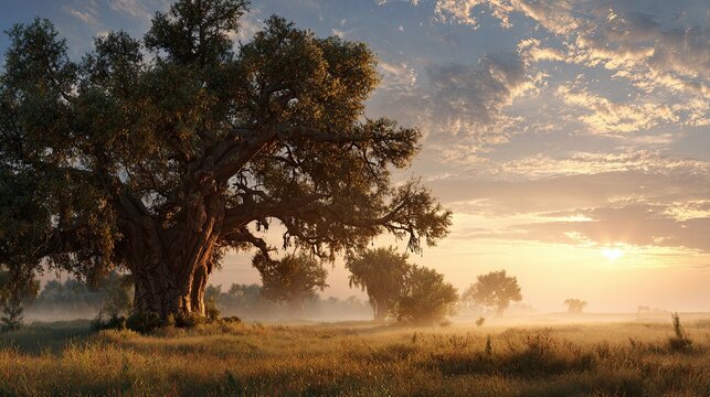 Sausage Tree -At Dawn Landscape