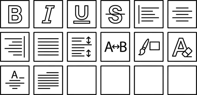 Typewriter Keys with Letters and Symbols.
