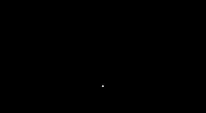 Minimalist animation white triangle cursor pulsing on black background
