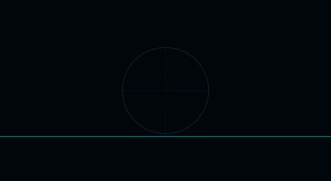 Digital hud target scope scanning interface motion animation background
