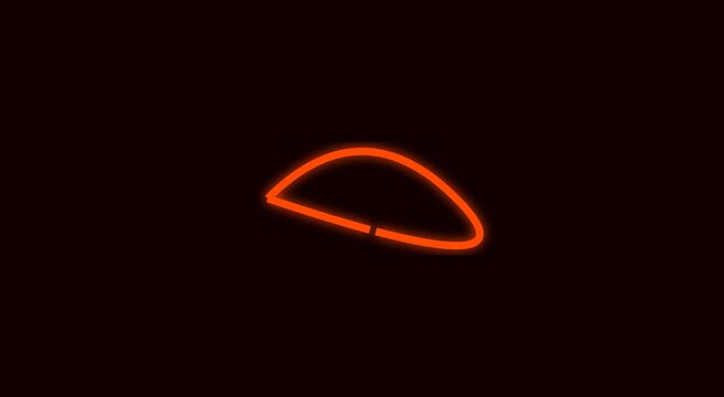 Glowing neon loading spinner animation circle progress bar loop animation