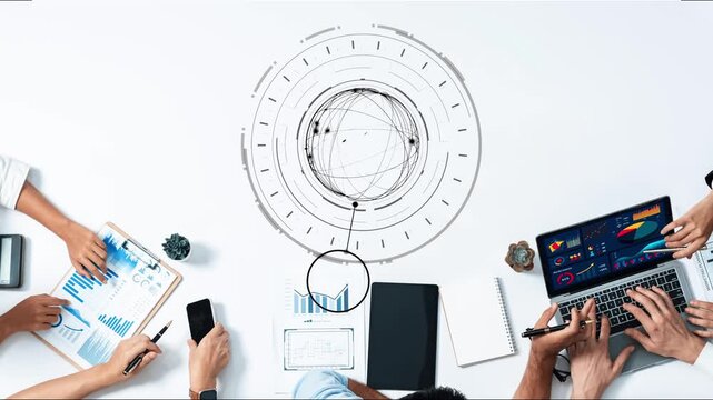 Concept design of managing online documents with cloud storage, digital file management, and secure sharing. Online documents improve workflow, online documents enhance security. Funnel