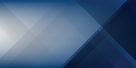 Obraz premium White and blue modern abstract wide banner with geometric shapes. Dark blue and white abstract background. Vector illustration