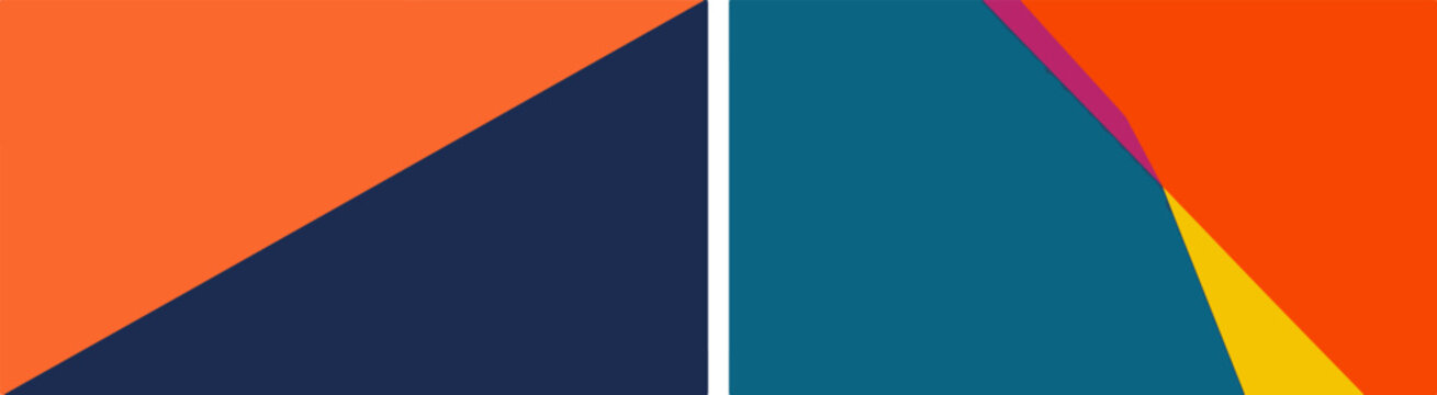 Split Color Abstract Background Minimal Flat Vector Design