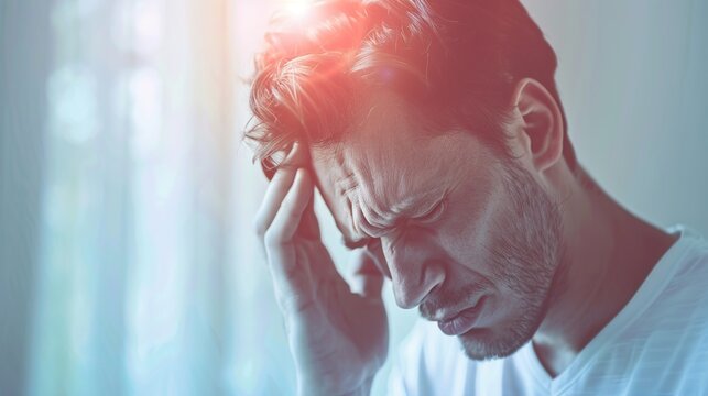 Meningitis medical educational concept, inflammation of meninges membrane around brain and spinal cord, bacterial viral infectious disease, human nervous system pathology, 