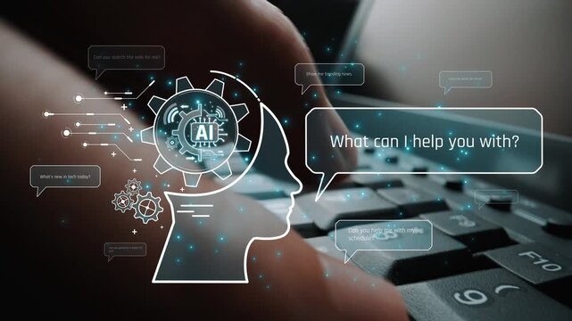 Conversational AI assistant enhances chatbot interaction. AI assistant supports queries, answers instantly, AI assistant improves experience, and AI assistant drives engagement. Marrow