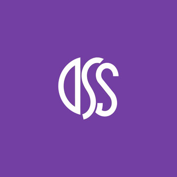 Modern abstract logo design with letters DSS.