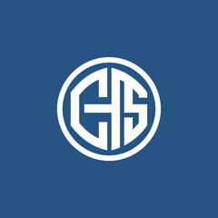 Obraz premium Monogram Logo Design Featuring Intertwined Letters G, H, and S.