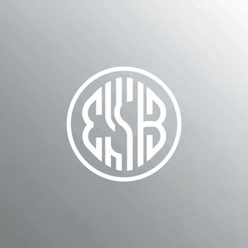 Monogram Logo Design Featuring Intertwined Letters ESB.