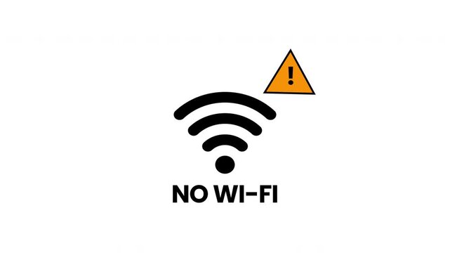 No Wifi Icon Connection Sign Not able to find wifi network 