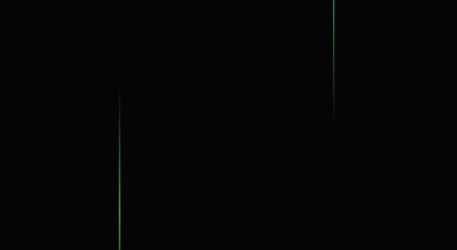 Minimalist green neon vertical lines abstract motion animation background