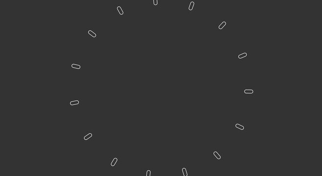 Minimalist loading spinner animation with rotating geometric animation