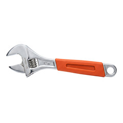 Obraz premium Adjustable Wrench with Orange Handle - Tool for DIY and Professional Repairs