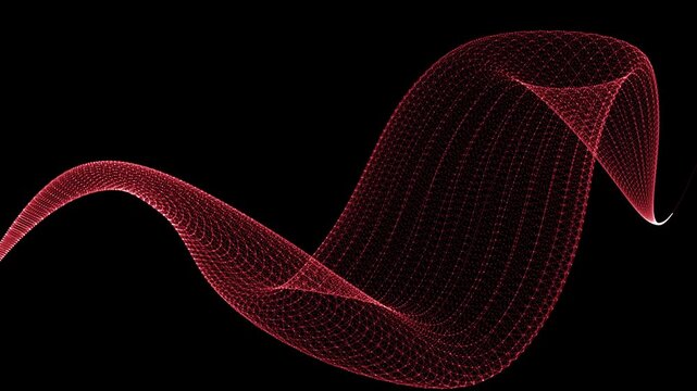 wave line motion video backgroundd. technology red line motion video.