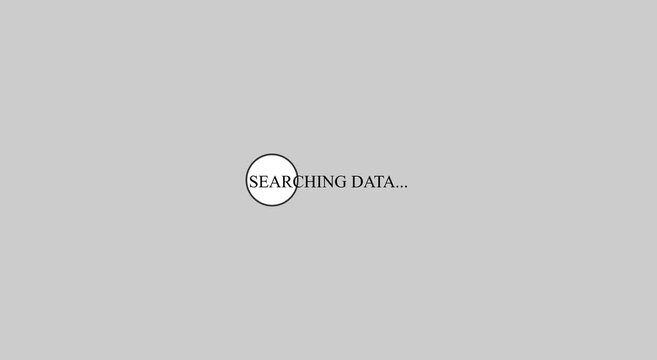 Searching data loading animation loop for digital interface animation