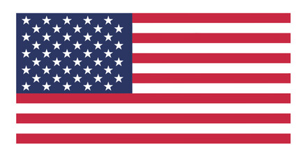 Obraz premium American Flag - Stars and Stripes, United States of America National Symbol