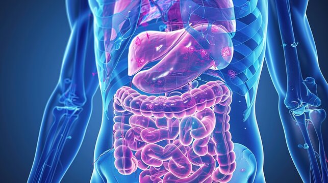 Endoscopy specialist observing gastric ulcer with suspected malignancy