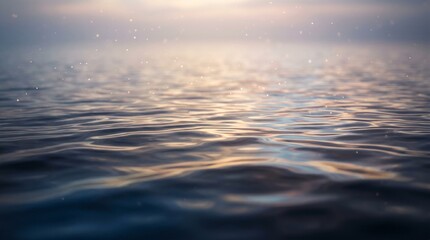 Obraz premium きらめく光と穏やかな波が織りなす上質な背景｜A high-quality background created by shimmering light and gentle waves｜Generative AI