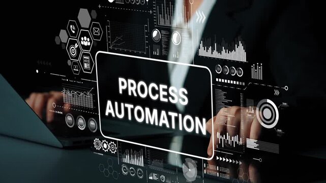 Innovative Visual Display of Process Automation in a Modern Business Environment with Digital Interfaces. Asymptotic smart data analytic.