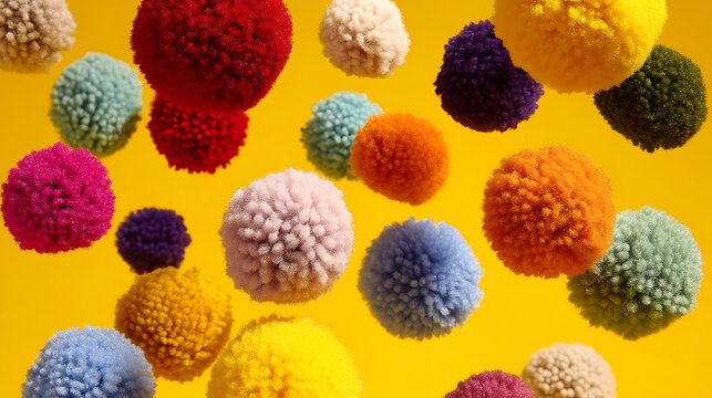 Festive Pom-Pom Decor / お祝いのポンポン装飾