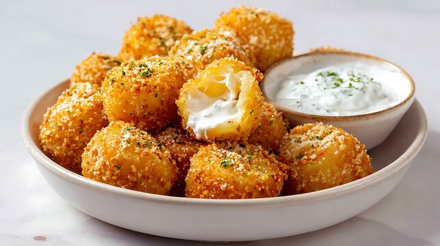 Healthy Fried Cheese Bites / 健康的な揚げチーズバイト