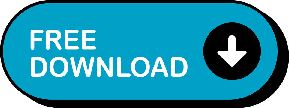 Free download button with arrow icon isolated on transparent background