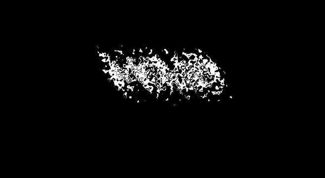 Animated liquid void text effect on animation black background, for motion
