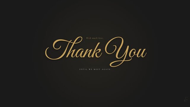 Thank You Animated Background