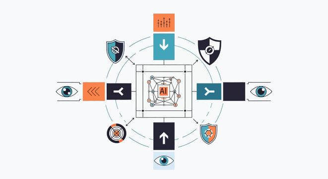 Security icons and symbols design.