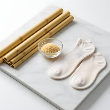 Traditional Japanese Temari Toy Materials Set with Bamboo Sticks Needlework and Embroidery Textile Craft Supplies for Cultural Handicraft