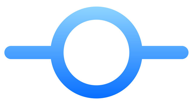Modern blue git commit icon with vibrant gradient stroke for programming status and repository