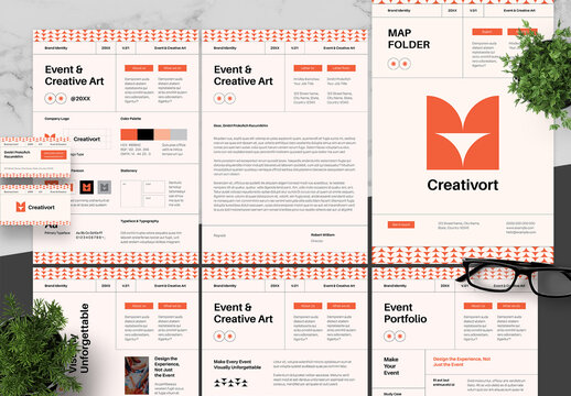 Orange Peach Creative Event Brand Guidelines