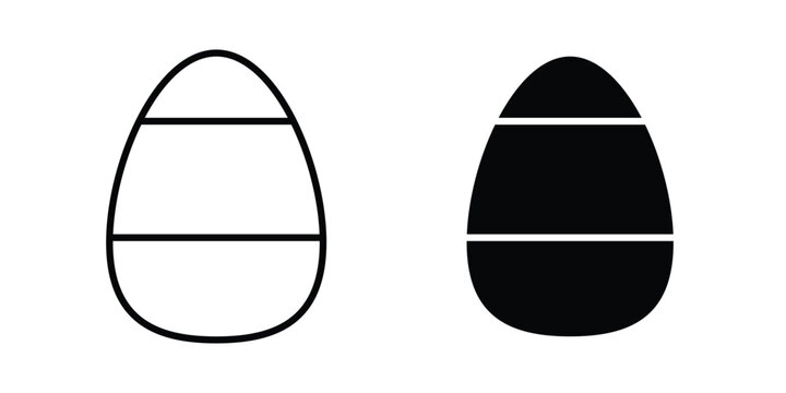 Candy Corn icon vector glyph and thin stroke collection