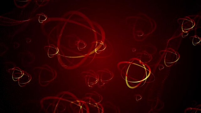 abstract red background with bubbles