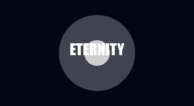 Eternity minimalist motion with pulsing circular abstract animation