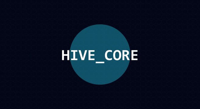 Hive core abstract motion with pulsing geometric animation background