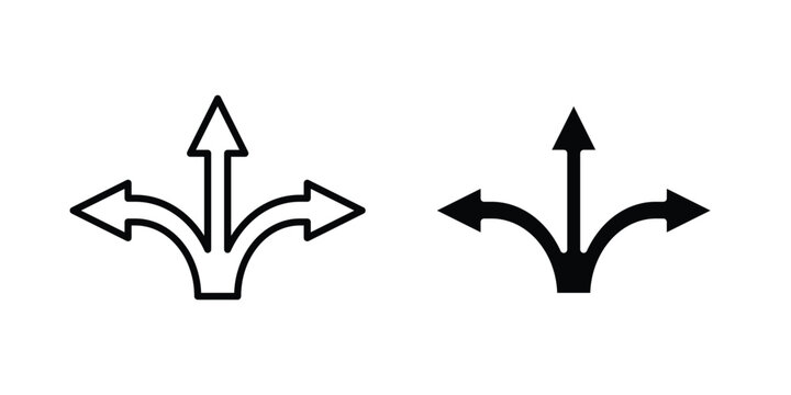 Flexibility icon vector glyph and thin stroke collection