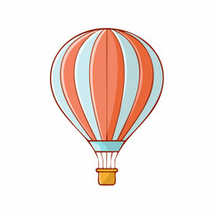 Naklejka premium Illustration of a Hot Air Balloon