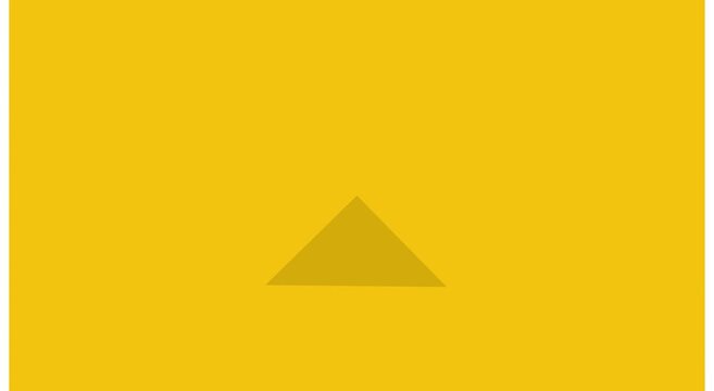Rotating triangle motion on minimalist yellow animation background loop